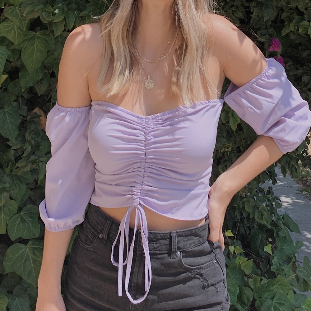 Lavender crop top